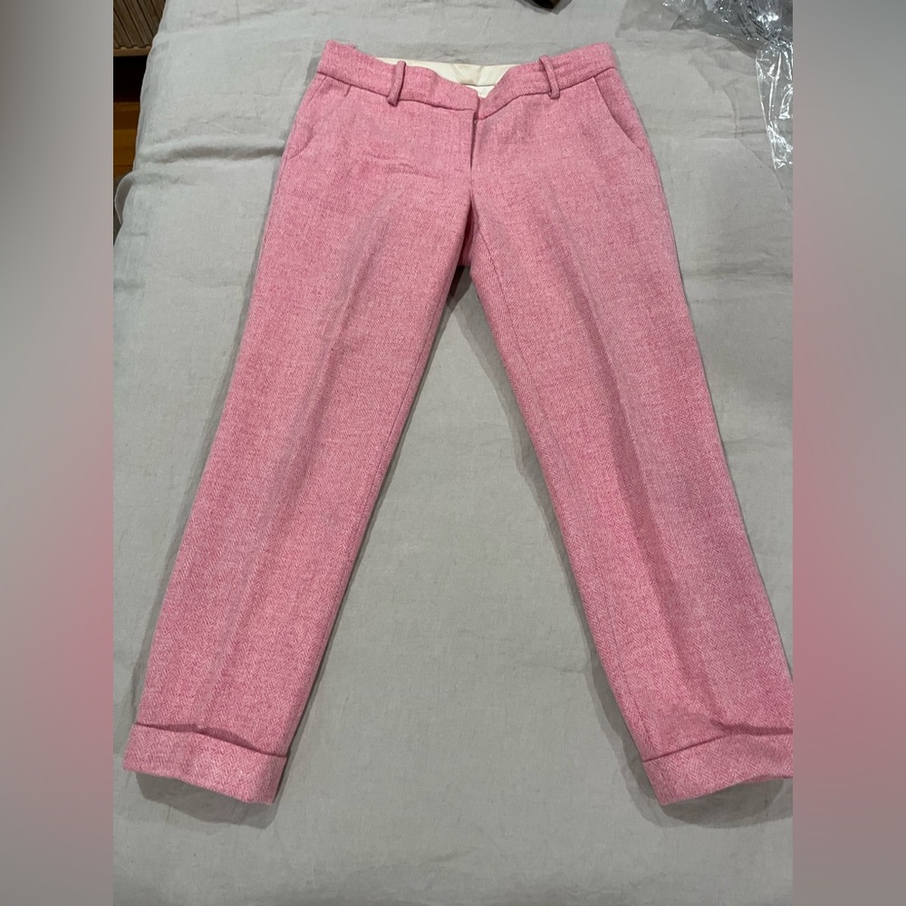 Jcrew wool herringbone capri